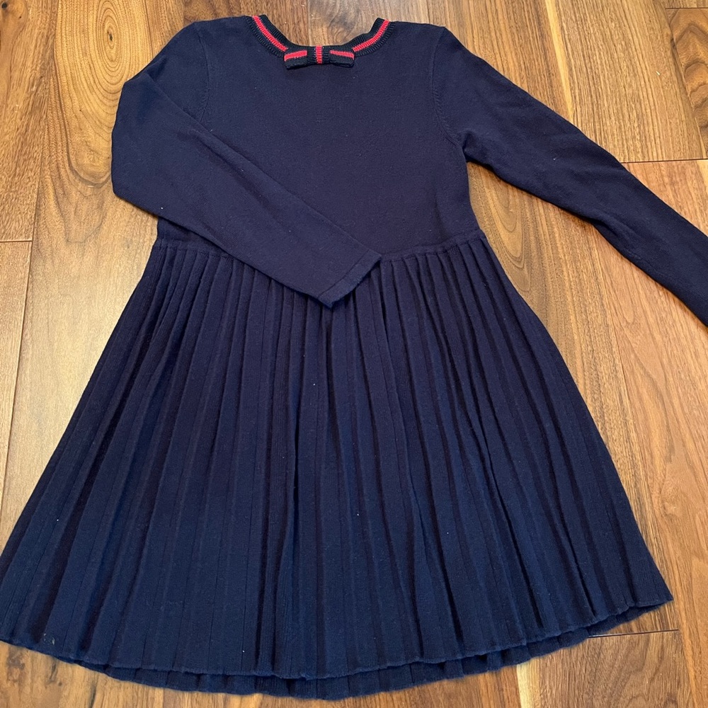 Jacadi navy cotton blend sweater dress- size 6y- perfect condition